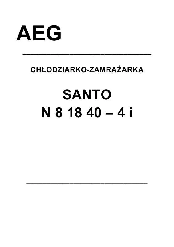 Mode d'emploi AEG-ELECTROLUX SN81840-4I