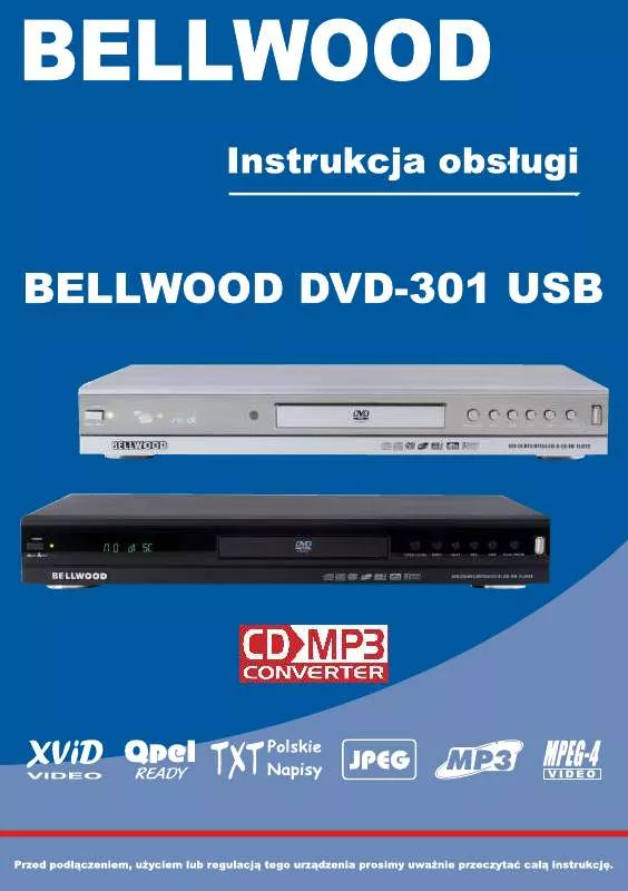 Mode d'emploi BELLWOOD DVD-301 USB