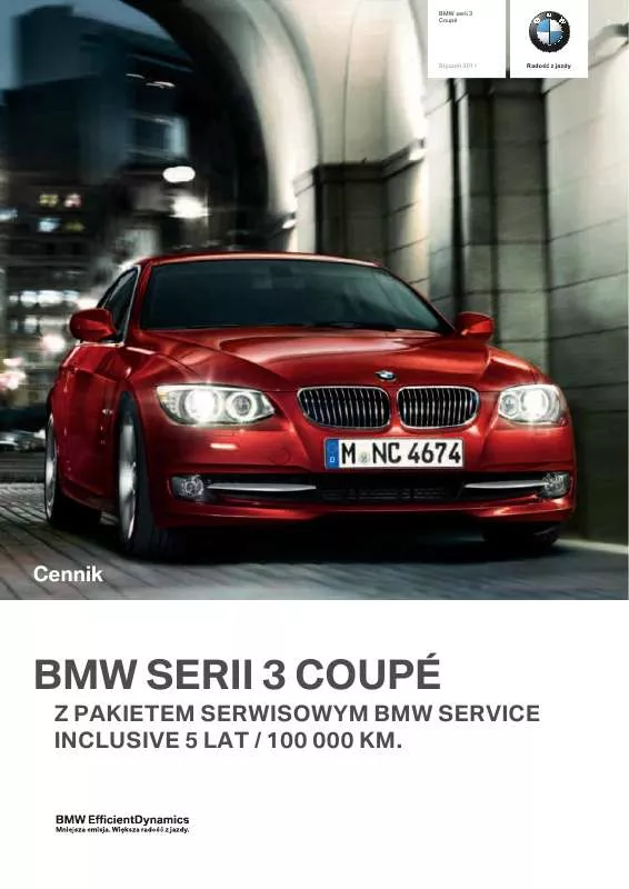 Mode d'emploi BMW 325 COUPE