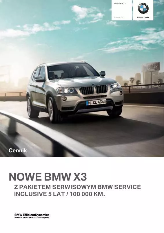 Mode d'emploi BMW X3