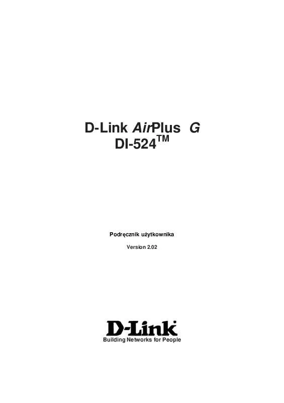 Mode d'emploi D-LINK AIRPLUS G DI-524