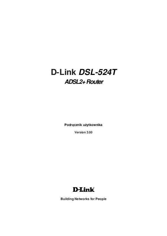 Mode d'emploi D-LINK DSL-524T