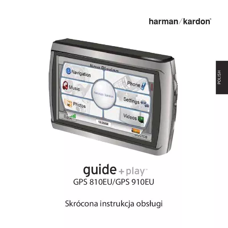 Mode d'emploi HARMAN KARDON GPS-810 [GPS-810EU]