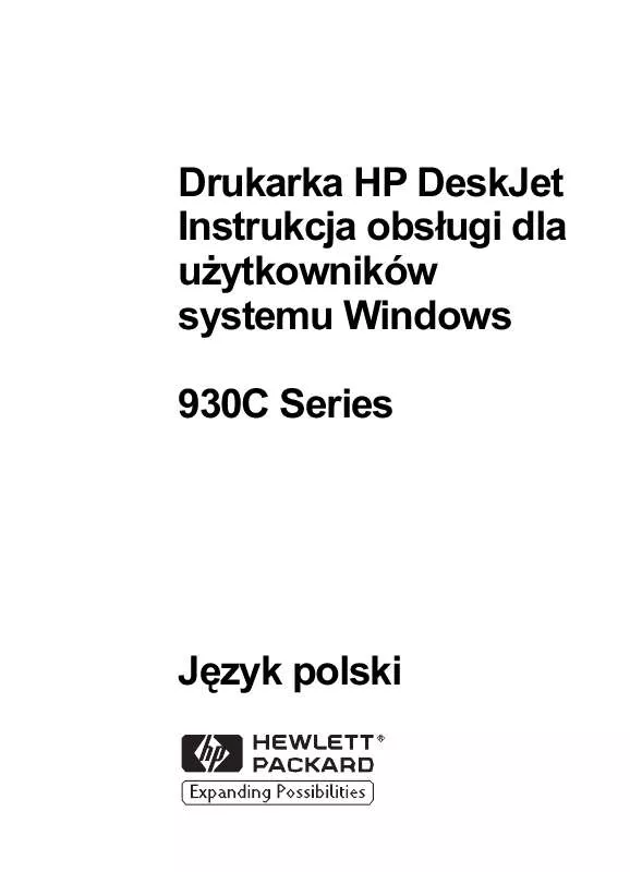 Mode d'emploi HP DESKJET 935C PRINTER