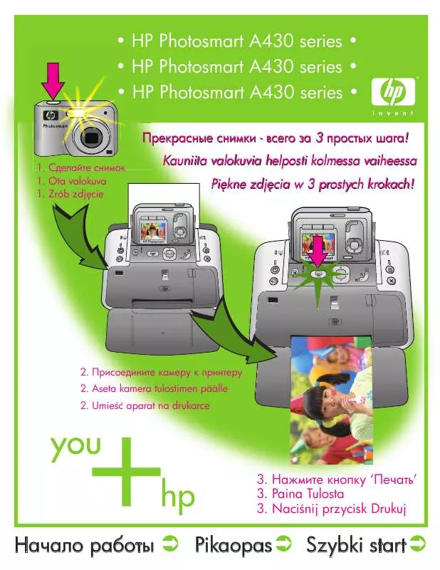 Mode d'emploi HP PHOTOSMART A433