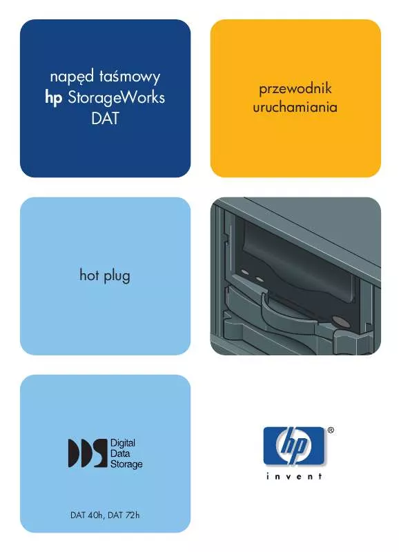 Mode d'emploi HP STORAGEWORKS DAT 40 SCSI TAPE DRIVE