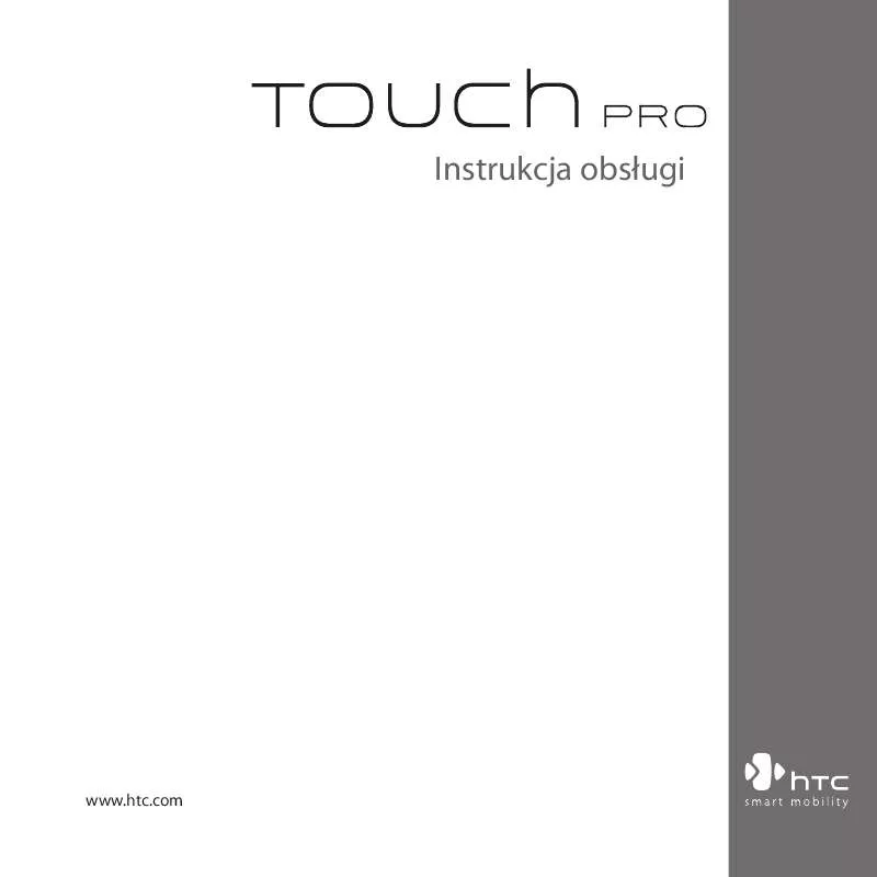 Mode d'emploi HTC TOUCH PRO T7272