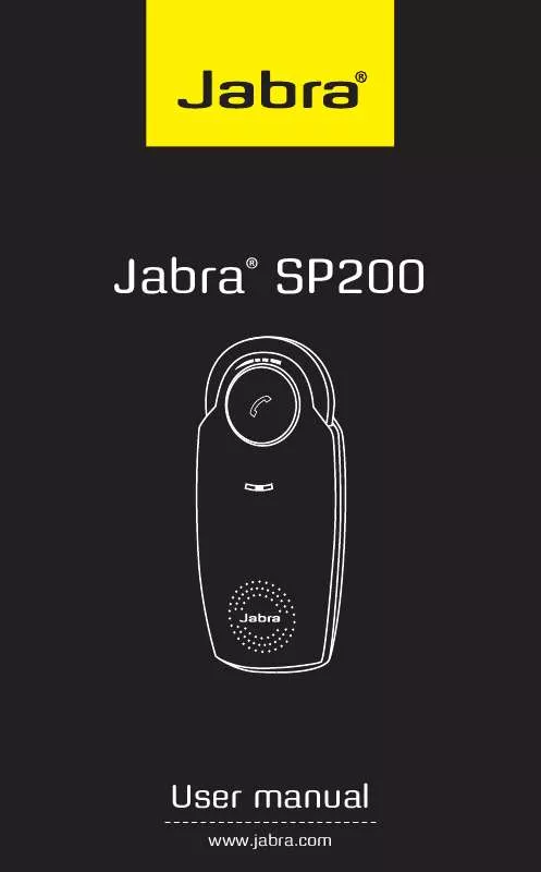 Mode d'emploi JABRA SP200