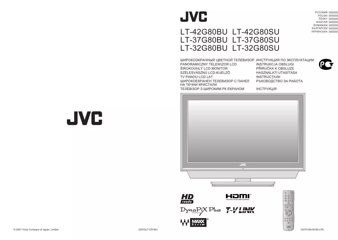 Mode d'emploi JVC LT-32G80