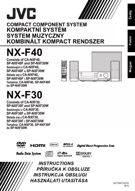 Mode d'emploi JVC NX-F40