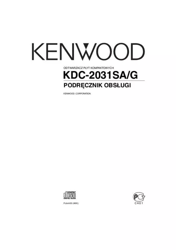 Mode d'emploi KENWOOD KDC-2031SA/G
