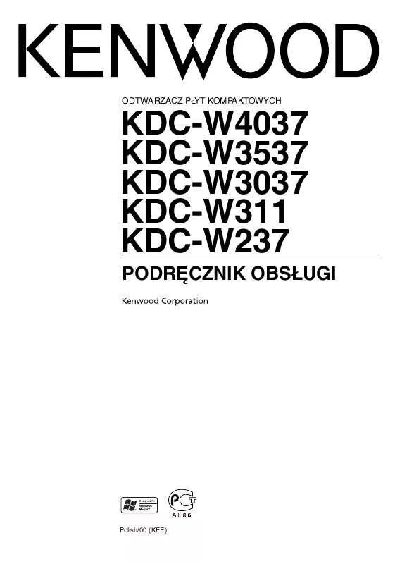Mode d'emploi KENWOOD KDC-W311 KDC-W237