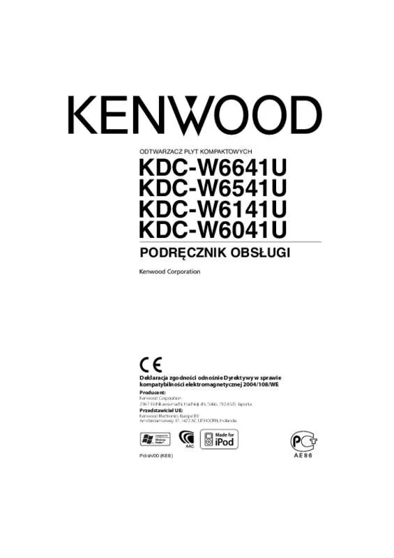 Mode d'emploi KENWOOD KDC-W6141U