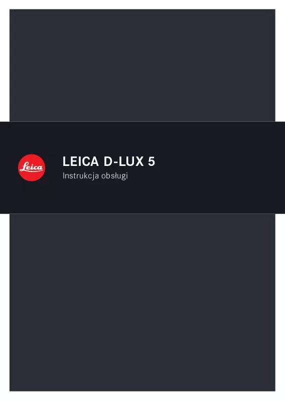 Mode d'emploi LEICA D-LUX 5