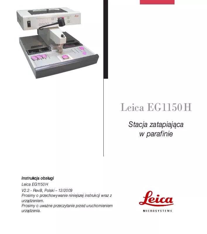 Mode d'emploi LEICA EG 1150 H