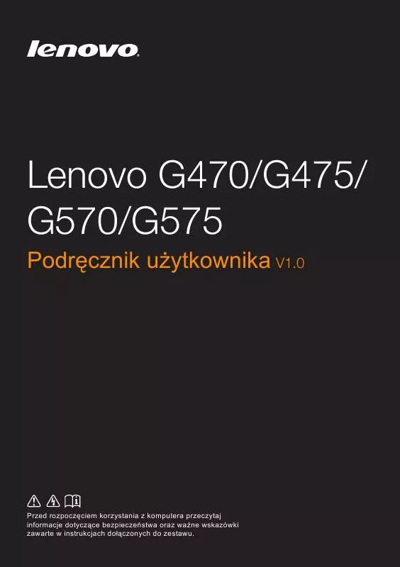 Mode d'emploi LENOVO G470