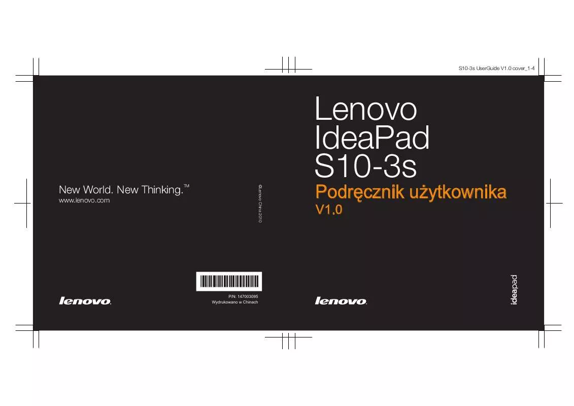 Mode d'emploi LENOVO IDEAPAD S10-3S