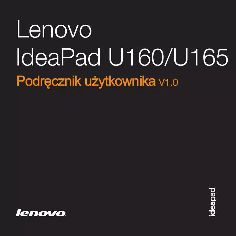 Mode d'emploi LENOVO IDEAPAD U160
