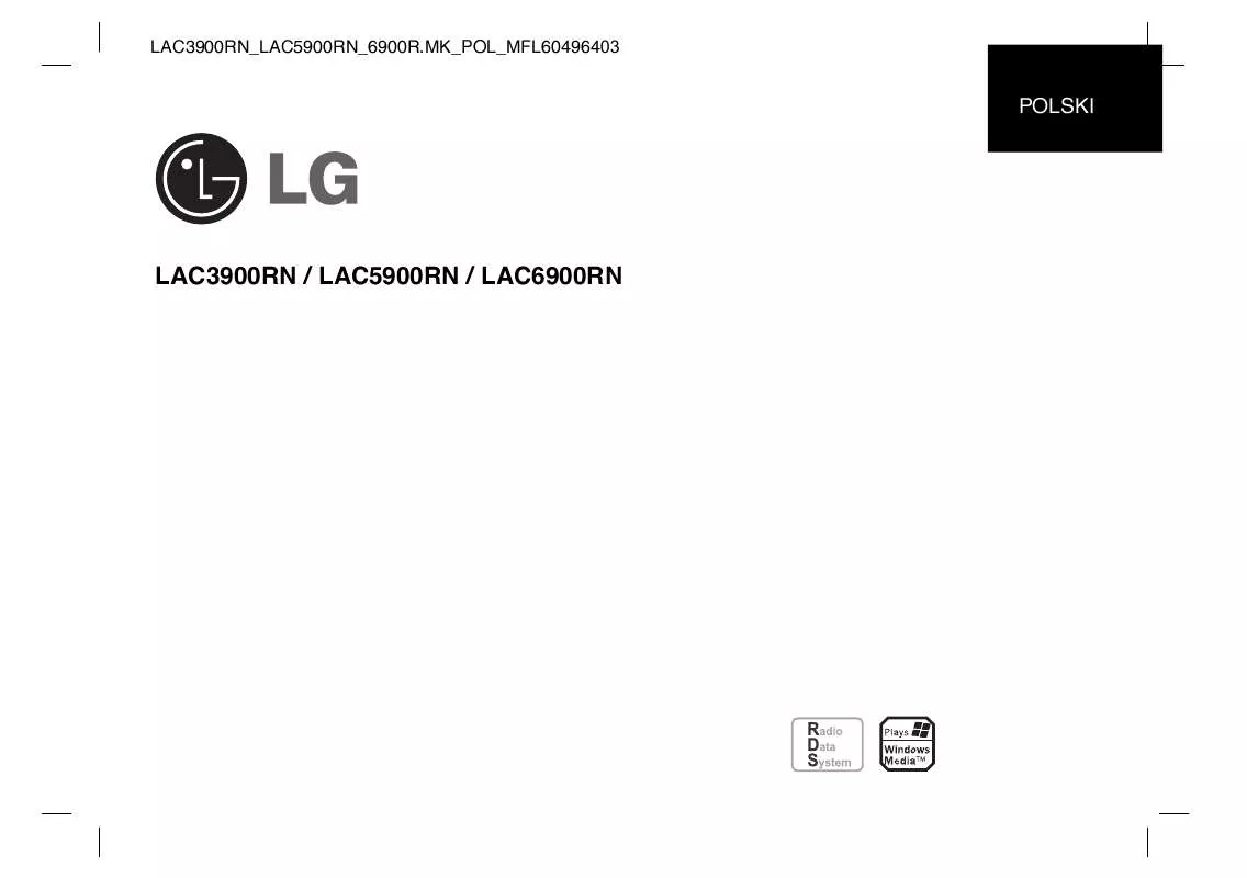 Mode d'emploi LG LAC3900RN
