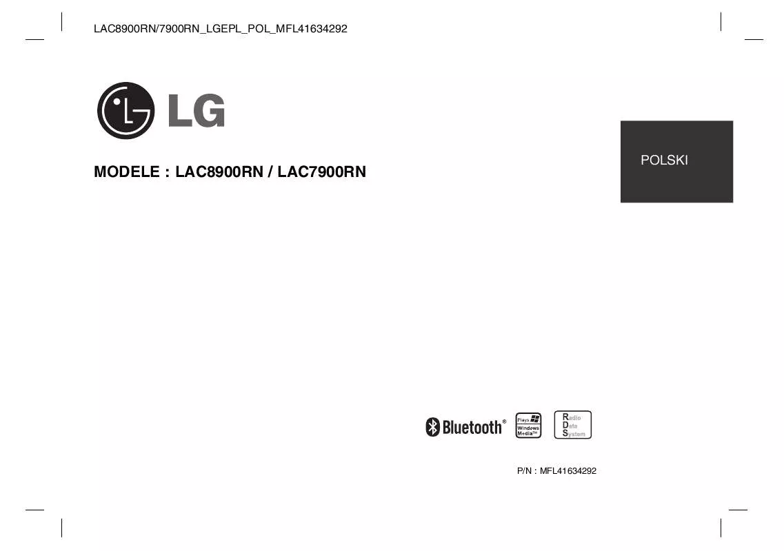Mode d'emploi LG LAC7900RN
