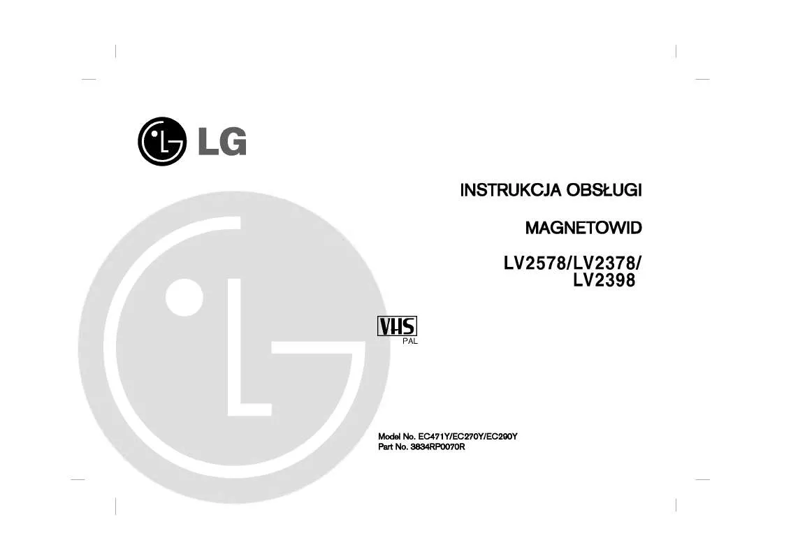 Mode d'emploi LG LV2578