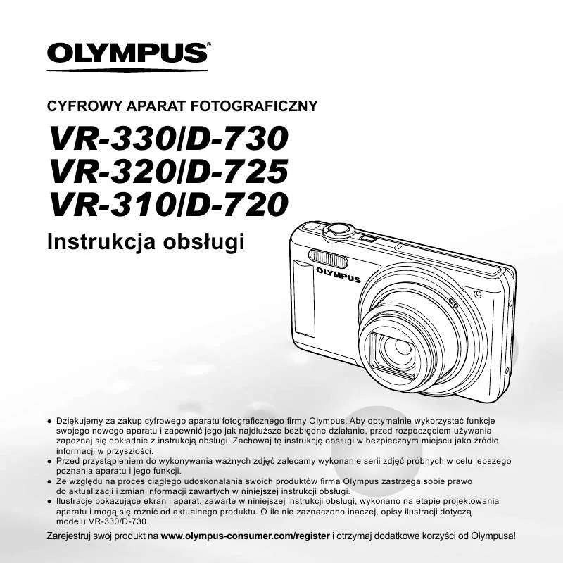 Mode d'emploi OLYMPUS VR-320