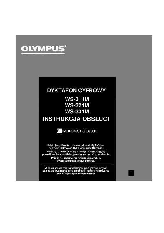 Mode d'emploi OLYMPUS WS-321M