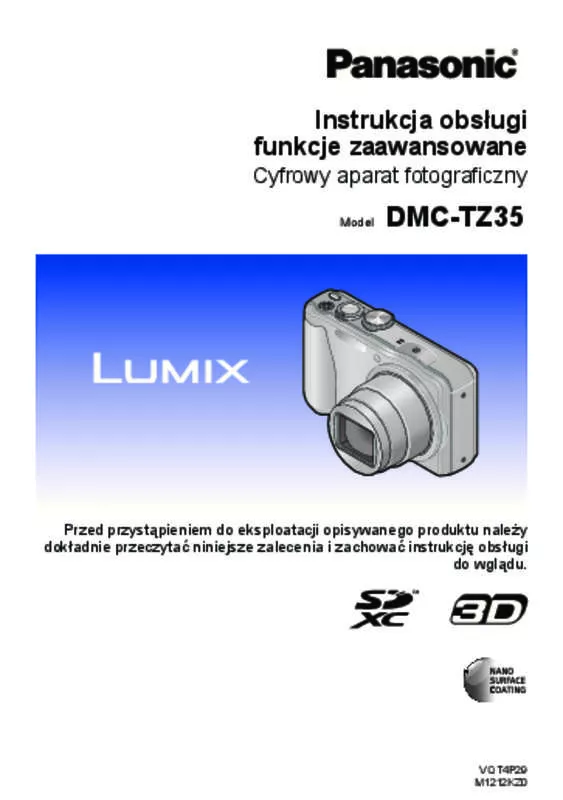 Mode d'emploi PANASONIC LUMIX DMC-TZ35EB