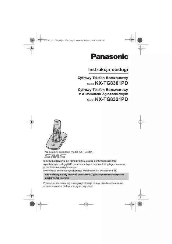 Mode d'emploi PANASONIC KX-TG8301PD