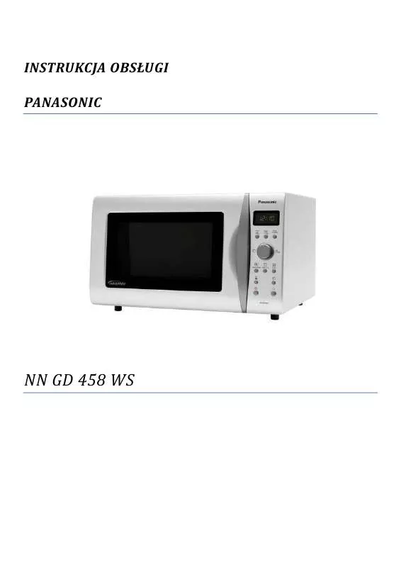 Mode d'emploi PANASONIC NN-GD458 WS
