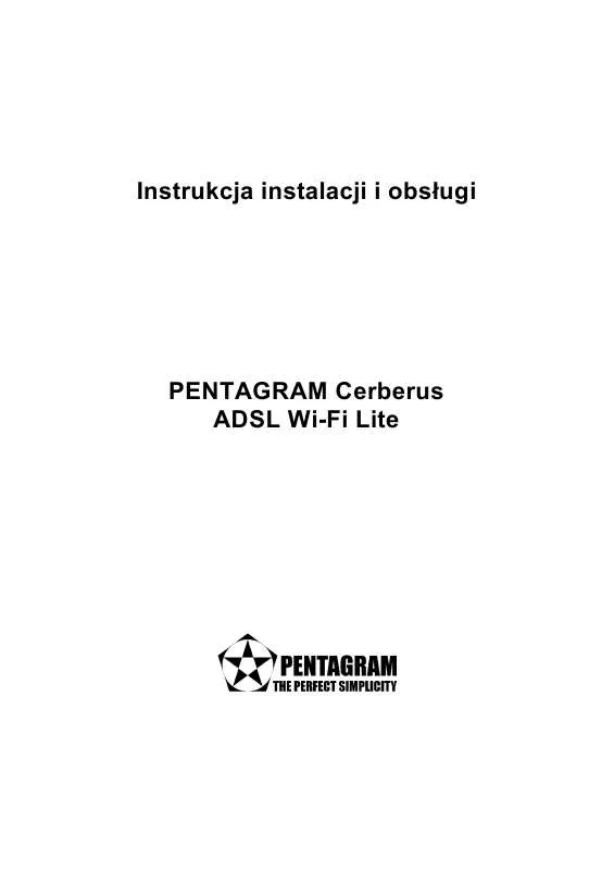 Mode d'emploi PENTAGRAM ADSL WI-FI LITE