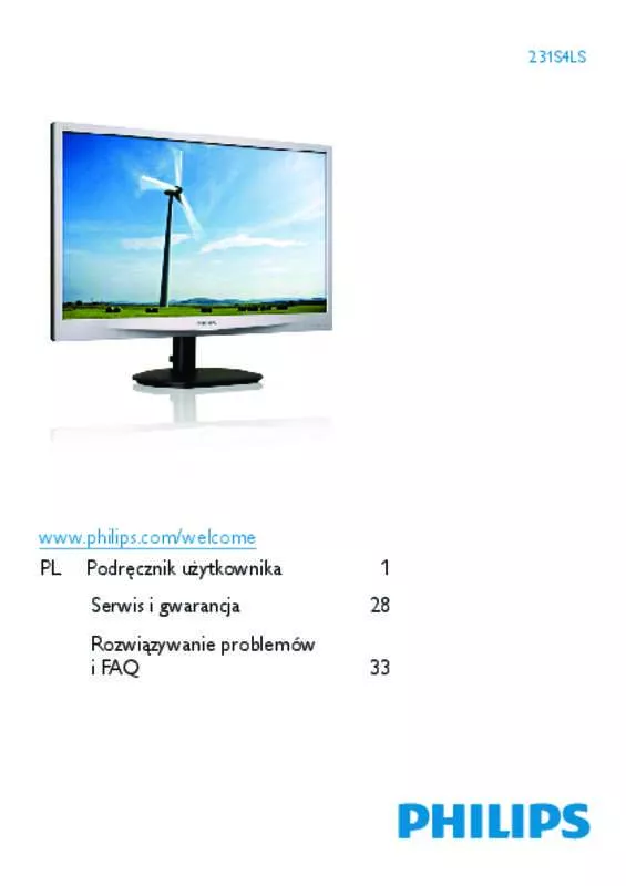 Mode d'emploi PHILIPS 231S4LCS