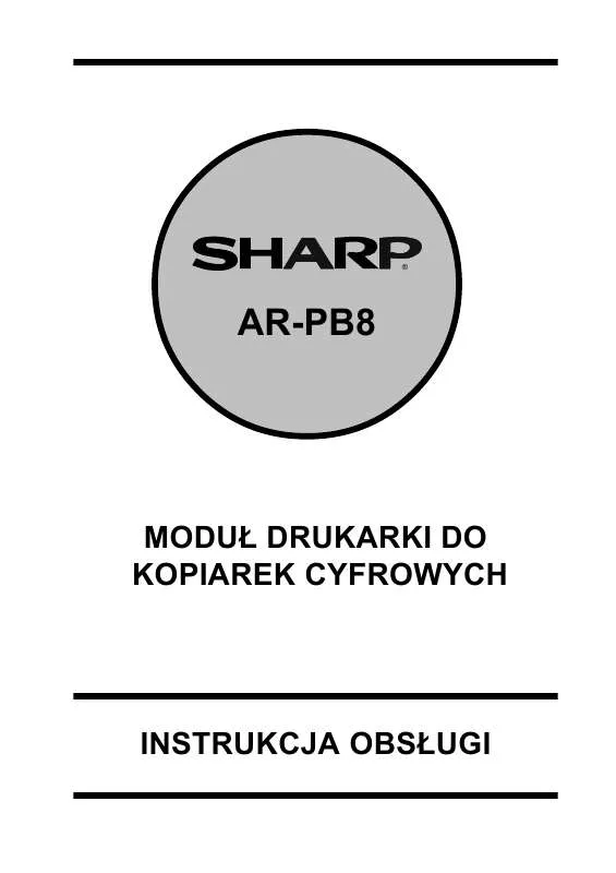 Mode d'emploi SHARP AR-PB8