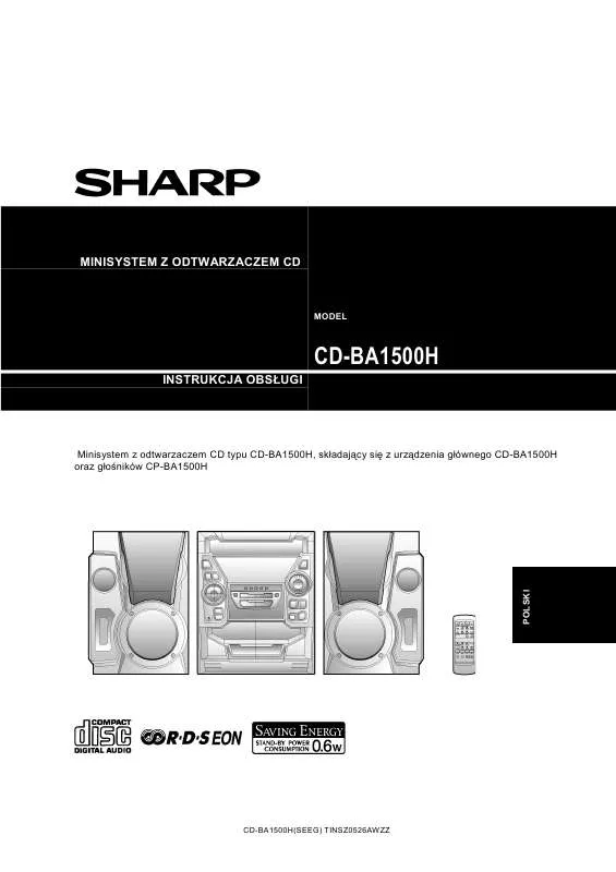 Mode d'emploi SHARP CD-BA1500H