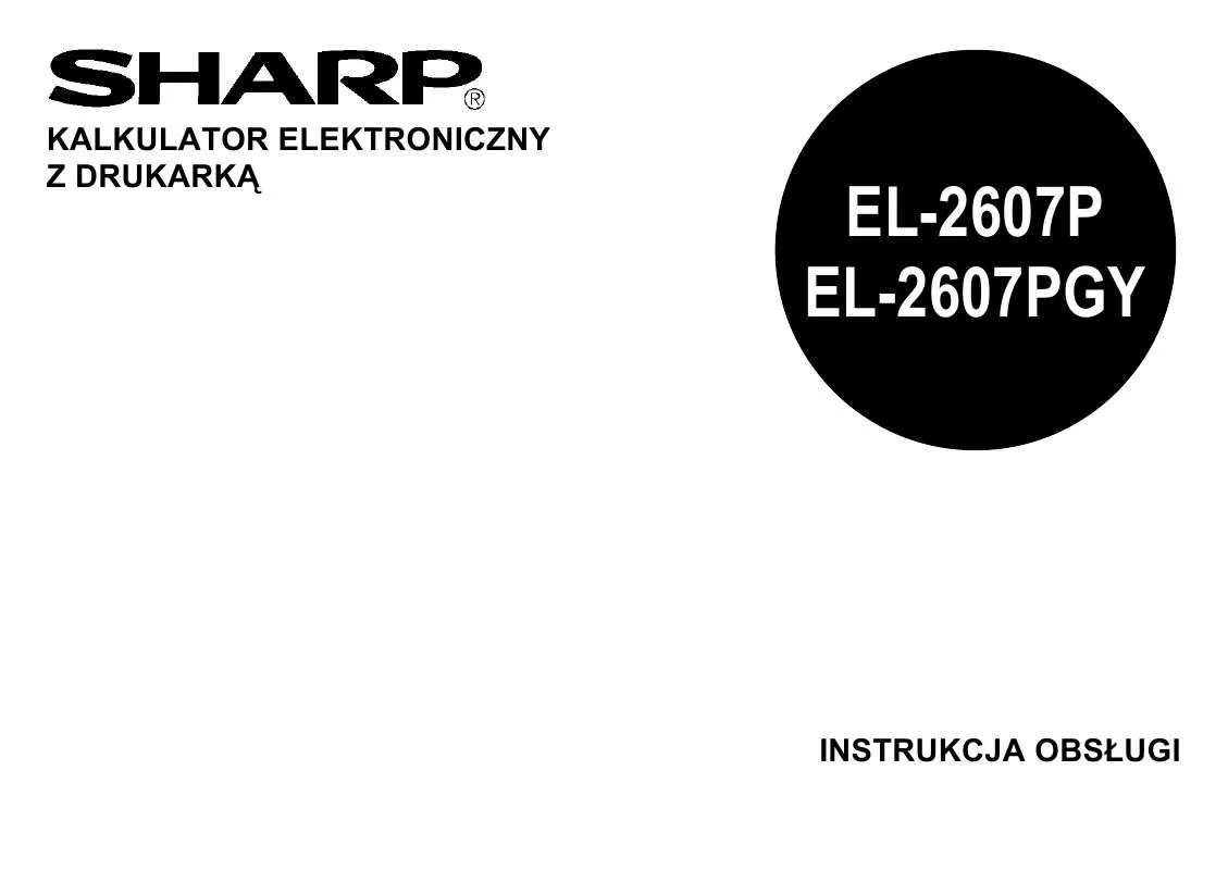 Mode d'emploi SHARP EL-2607P