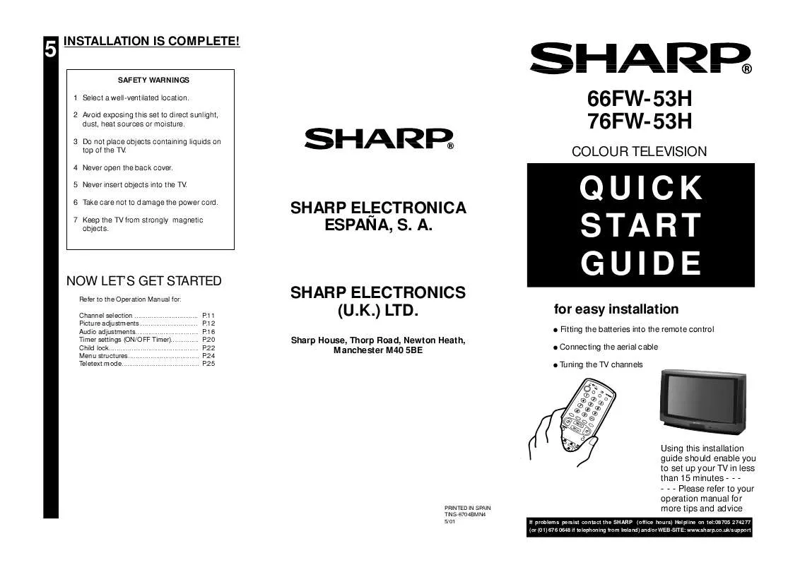 Mode d'emploi SHARP EL-6073