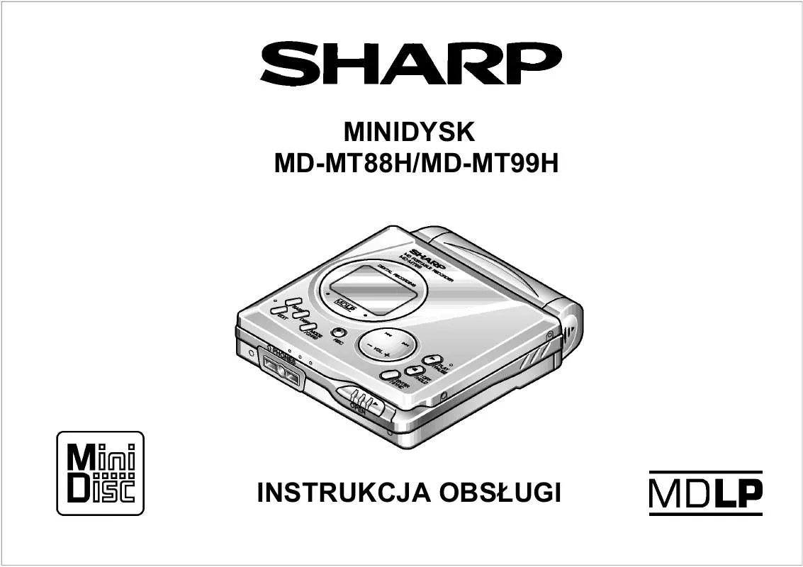 Mode d'emploi SHARP MD-MT88H