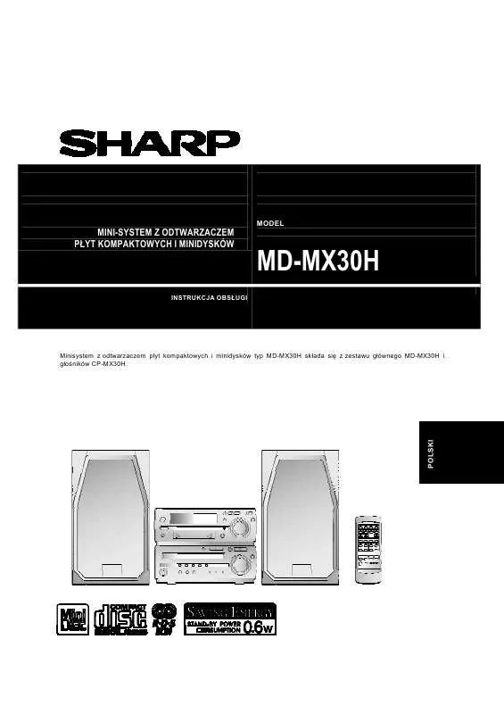 Mode d'emploi SHARP MD-MX30H