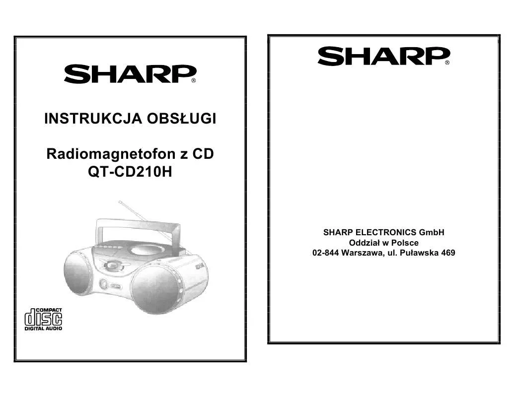 Mode d'emploi SHARP QT-CD210H