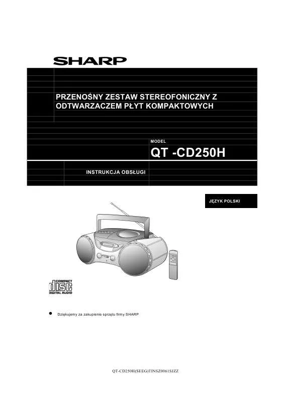 Mode d'emploi SHARP QT-CD250