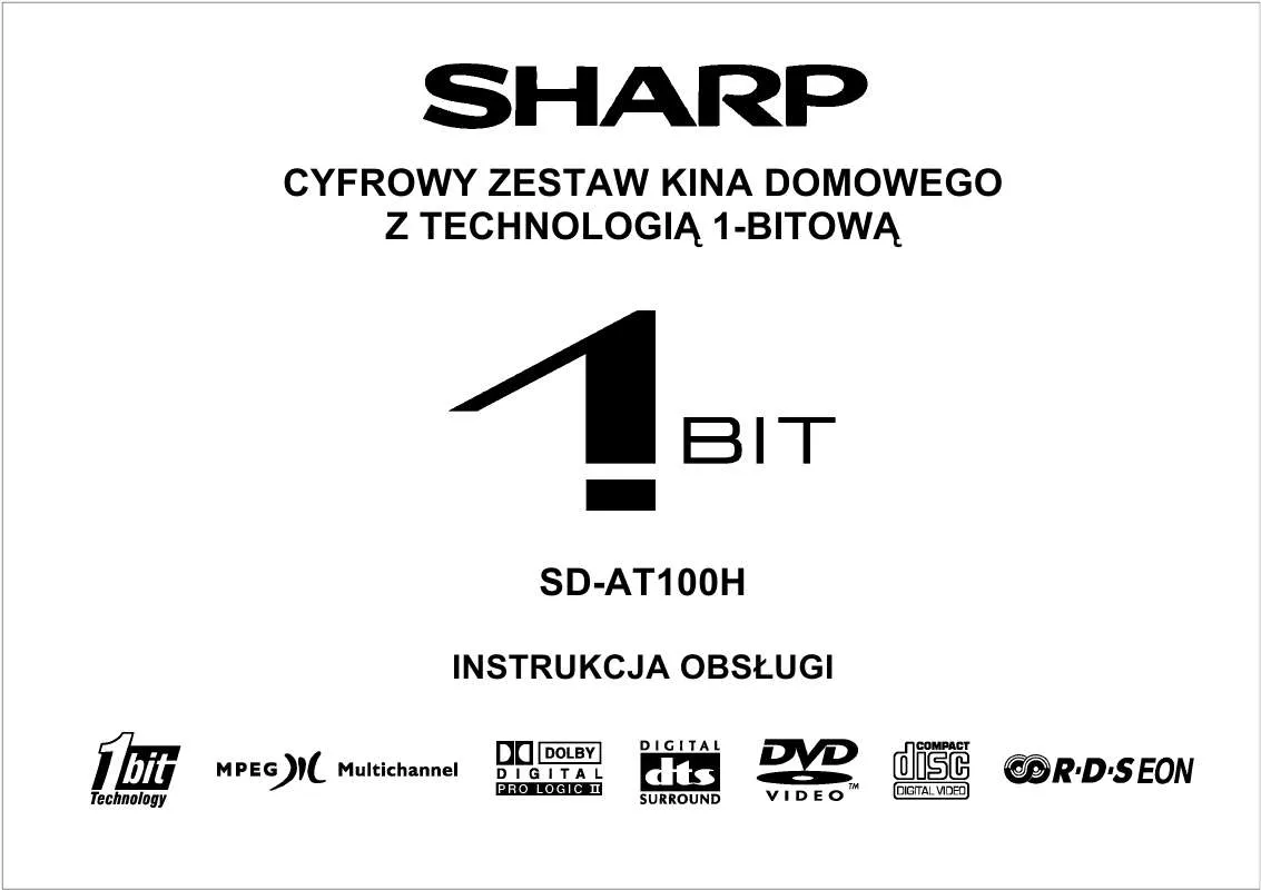 Mode d'emploi SHARP SD-AT100H