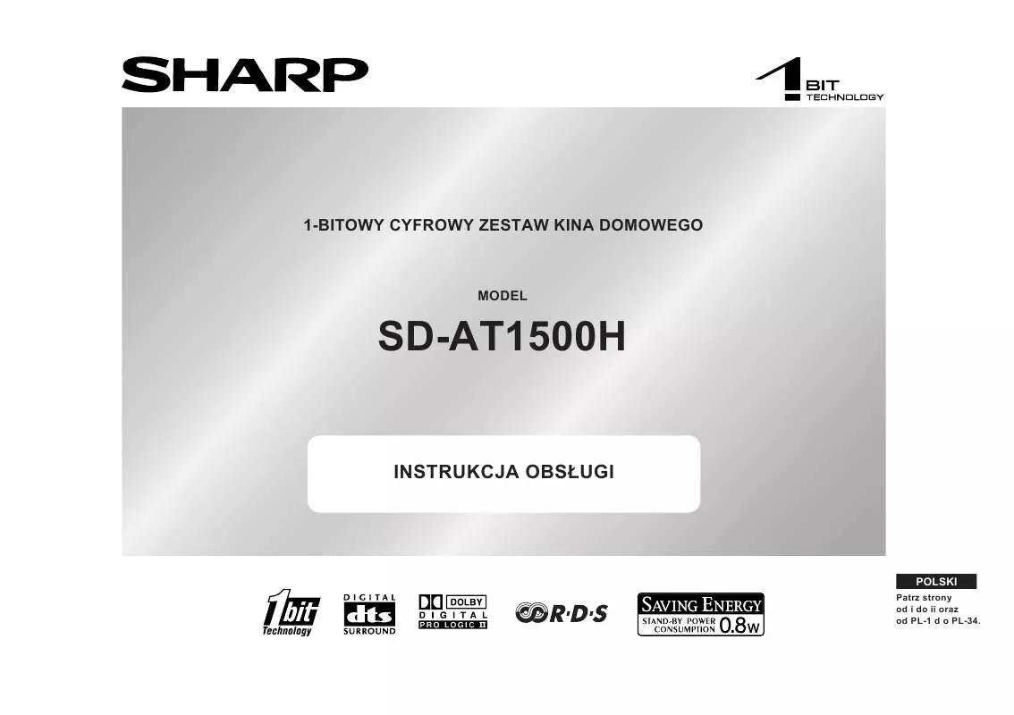 Mode d'emploi SHARP SD-AT1500H