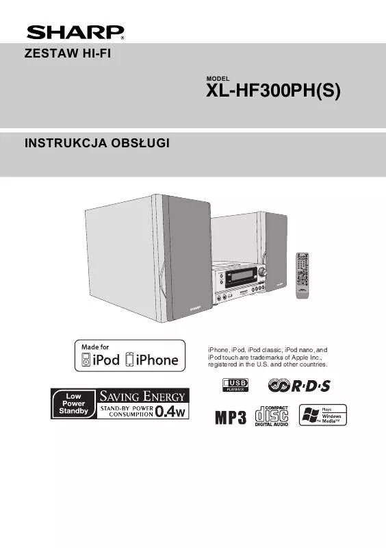 Mode d'emploi SHARP XL-HF300PH