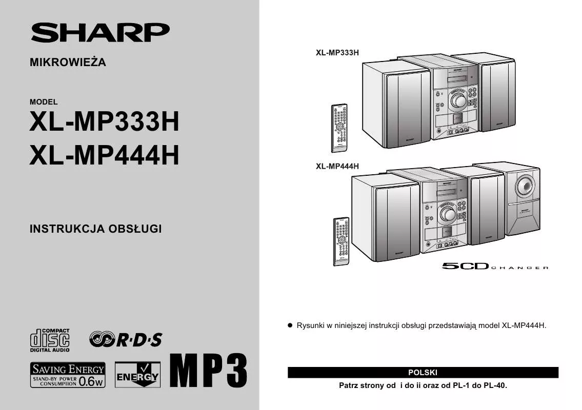 Mode d'emploi SHARP XL-MP333H