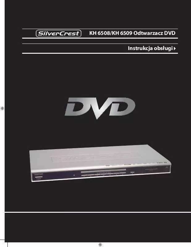 Mode d'emploi SILVERCREST KH 6509 DVD-PLAYER