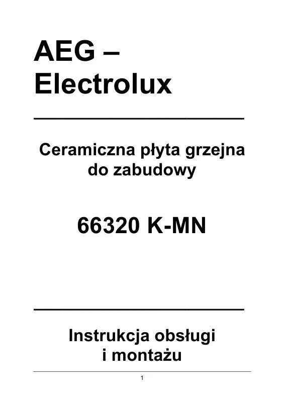 Mode d'emploi AEG-ELECTROLUX 66320K-MN 63I