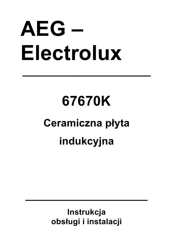 Mode d'emploi AEG-ELECTROLUX 67670K-MN