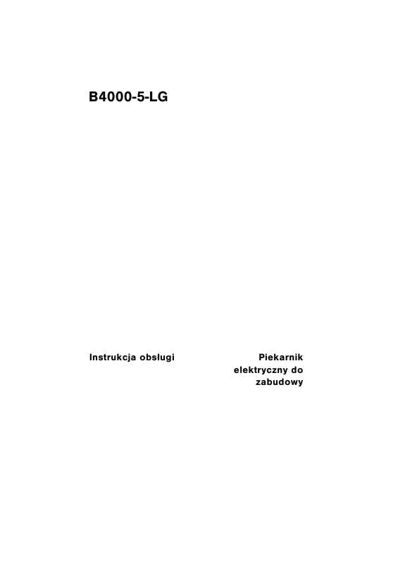 Mode d'emploi AEG-ELECTROLUX B4000-5-LG
