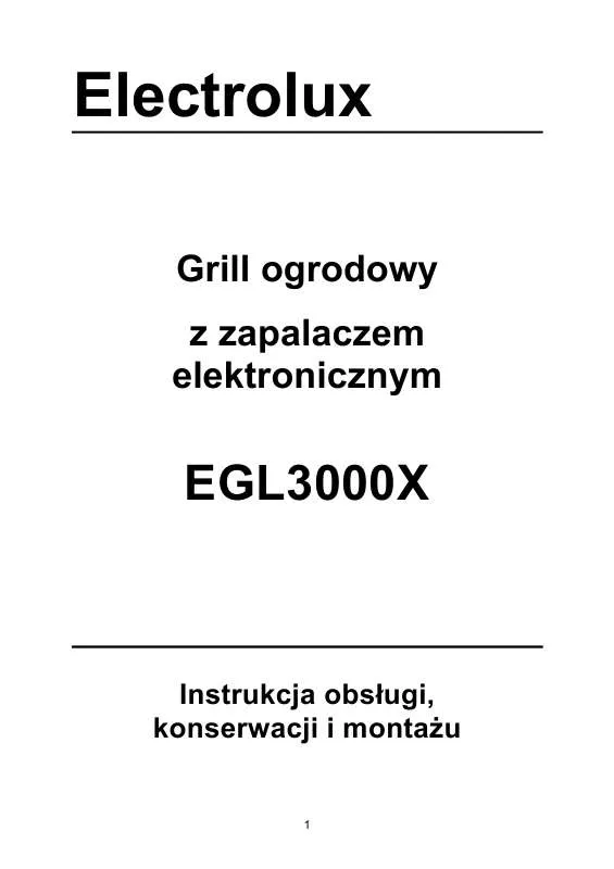 Mode d'emploi AEG-ELECTROLUX EGL3000X