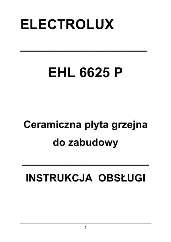 Mode d'emploi AEG-ELECTROLUX EHL6625P